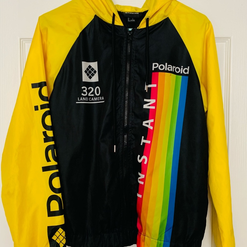 Polaroid Windbreaker w Hood Size Small